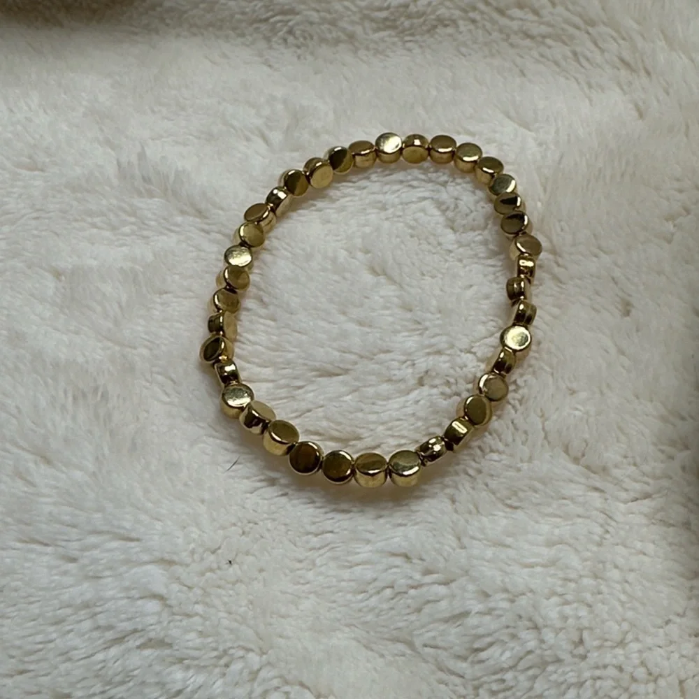 Beaded Bracelets Peachy Gold Mauve Set of 4 with Cross Charm Summer NWOT Gifts